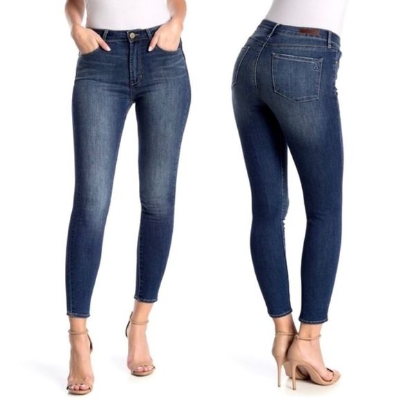 ARTICLES OF SOCIETY Dark Wash Skinny/Raw Hem 26 - Picture 1 of 8